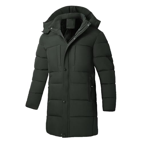 Manteaux d'hiver épais homme avec isolation thermique supérieure et capuche