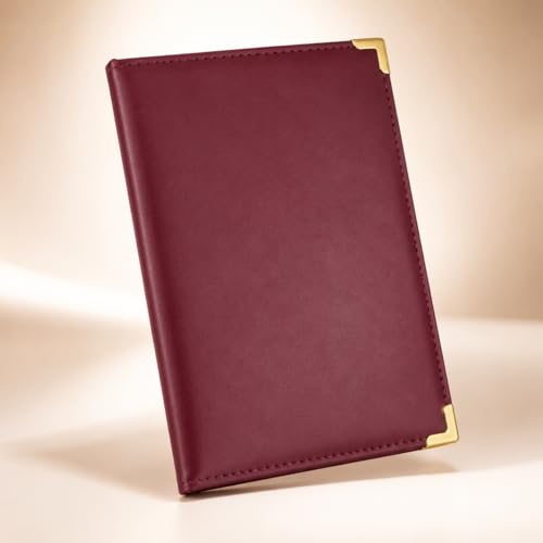 Image of Premium Bill Holder Set of 6 - Leather Bill Holder /Folder for Restaurants, Cafes, Bars & Table Service