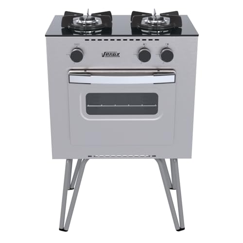 FOGAO A GAS MINI COOK 2 Q INOX GAS GLP