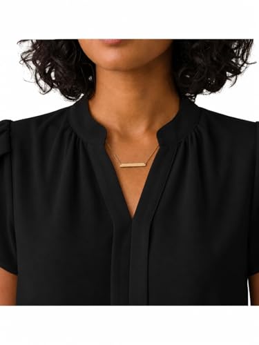 Image of Keiraa Women Blouse Half Sleeves Office Lady Shirt Women Tops