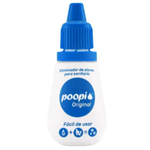 Poopi Drops - Presentado en Shark Tank - Eliminador de Olores para el baño - Di adiós a los malos olores - Before you go - Gotas para el inodoro - Úsalo antes de ir - Hasta 150 Usos (ORIGINAL)