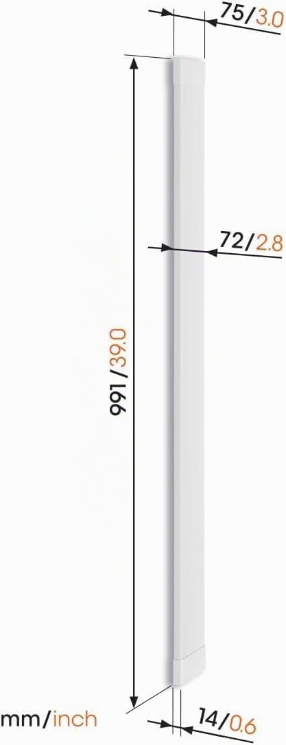 Vogel's TVA 7000 Blanc, jusqu'à 6 câbles, Distance Minimale par Rapport au Mur 1,4 cm, Longueur 100 cm, Aluminium, Convient pour Les Types de câbles