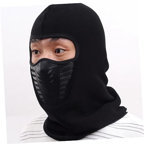 Máscara de Esquí para Hombres Balaclava Caliente Gorro de Protección para Snowboard y Deportes al Aire Libre Antiviento para Ciclismo Negro miniatura 4