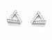 PENDIENTES PLATA RODIADO 925 TRIÁNGULOS CON CIRCONITAS