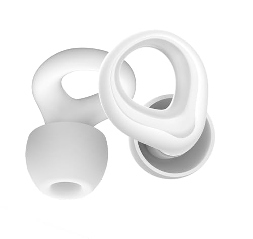 Reusable Silicone Ear Plugs for Sleeping Noise Cancelling, Noise Reduction, Deep Focus, Travel, High Fidelity Hearing Protection, 30dB Noise Reduction