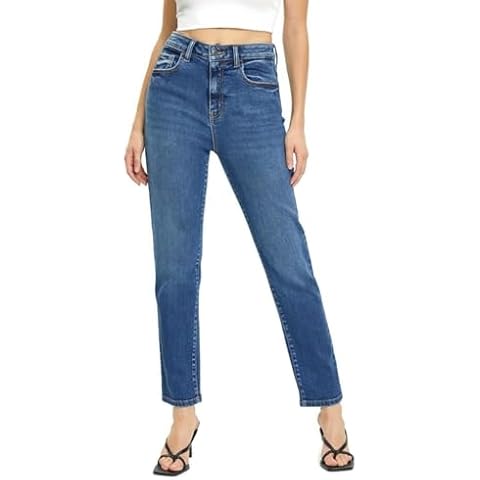 Cello Jeans Women's Classic High Rise Slim Straight Jeans (US, Numeric, 1, Regular, Regular, MD) Cover