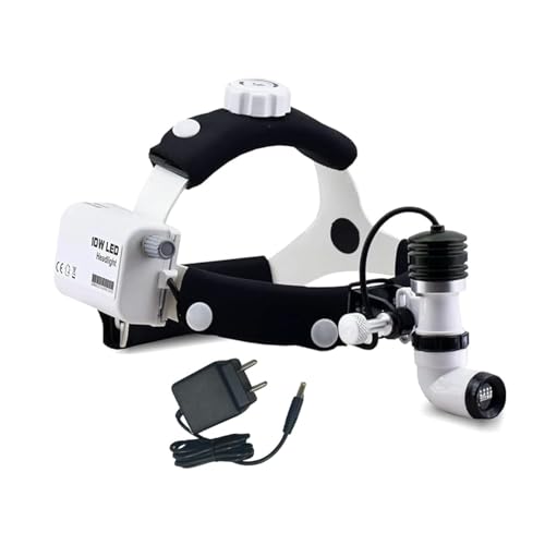 Image of Portable LED Surgical Headlight with Fixed Spot Headband for dantle Clinic, use in Small Surgery Would Operations