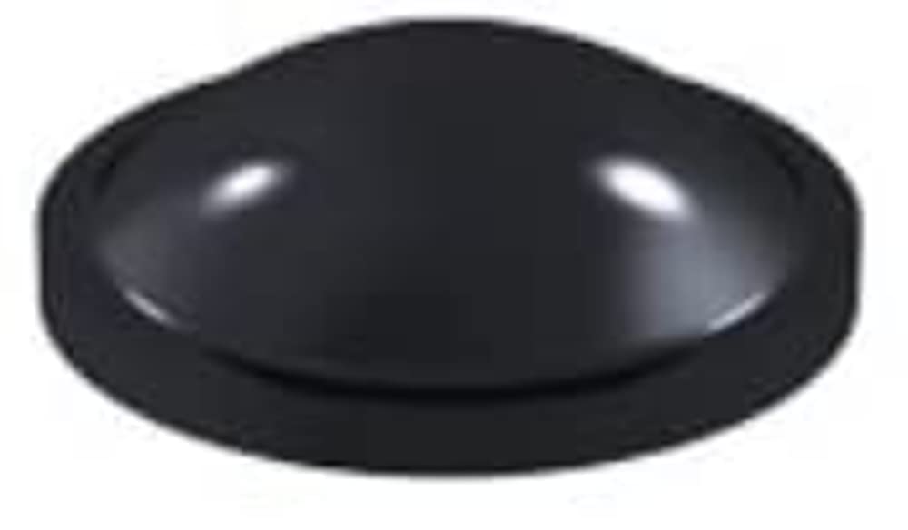Black Self Adhesive Polyurethane Bumper Stops Feet Bumpons Coaster Feet, 6.4mm x 1.9mm Domed (Pack of 25)