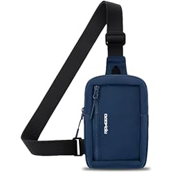ROMODO Small Sling Bag for Women Men Lightweight Water Resistance Chest Bag | Mini Crossbody Bag with Adjustable Strap, Nylon Fabric, Zipper Anti-Theft Shoulder Bag, Casual Travel Bag for Walking Outdoor
