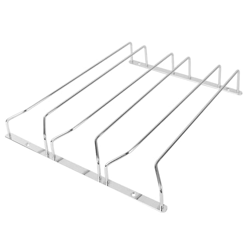 ifundom Soporte Colgante para Copas de Vino Tinto Diseño Invertido de Acero Inoxidable, Estante de 3 Niveles para Hogar, Bar y Cocina