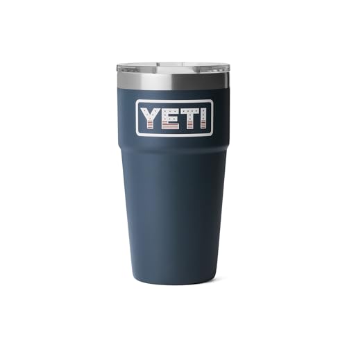 Image of YETI Rambler 20 oz Stackable Tumbler, Stainless Steel, Vacuum Insulated with MagSlider Lid