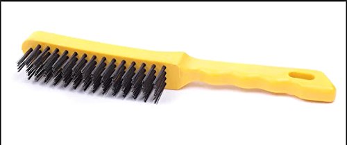 Yellow Carbon Steel Wire Brush For Cleaning And Removing Rust (B07BKY3KKB) Amazon Price History, Amazon Price Tracker
