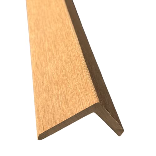 10€/m WPC Winkelleiste Abschlussleiste Abdeckleiste Terrassendielen Leiste 48x48mm Terrassendielen Abdeckung (145cm x 4,8 x 4,8, hellbraun) 10€/m WPC Winkelleiste Abschlussleiste Abdeckleiste Terrassendielen Leiste 48x48mm Terrassendielen Abdeckung (145cm x 4,8 x 4,8, hellbraun)