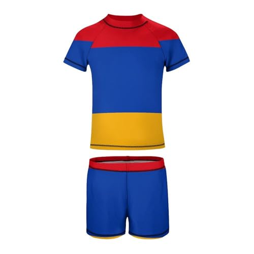 Armenian FlagChildren's Casual Swimsuit Set - Simple and Versatile8-10Y（130cm）2