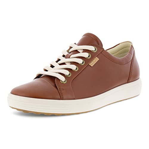 Ecco Women's Soft 7 Sneaker, Cognac, 9-9.5 #TOP23
