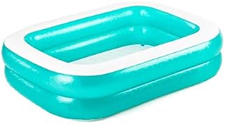 Bestway Family Pool, pool rectangular for children, easy to assemble, blue, 201 x 150 x 51 cm