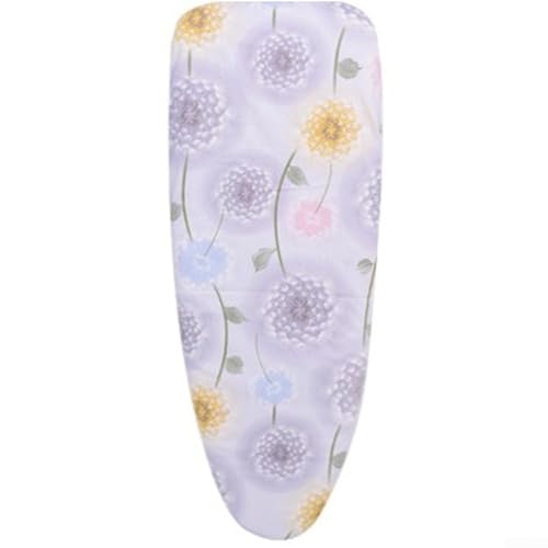 Funda para tabla de planchar de algodón de 147 x 48 cm, diseño extra ancho con correa elástica para una fácil aplicación (diente de león)