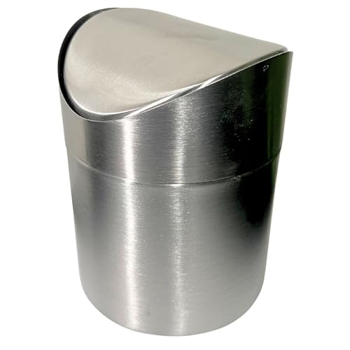 Lixeira de Pia em Inox com Tampa Basculante 1,5L