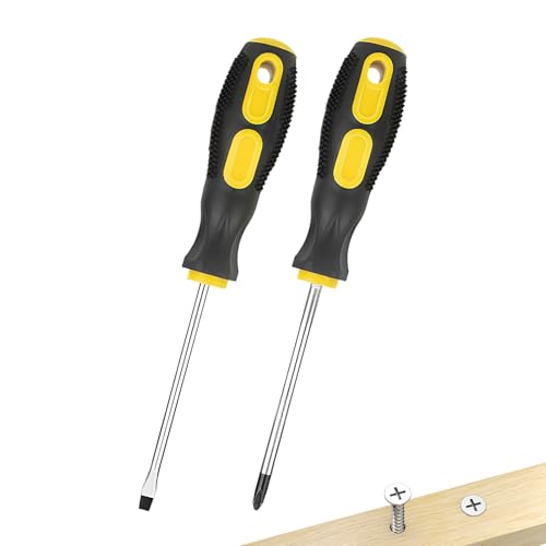 Destornillador de rata,Mango antideslizante Herramientas de precisión 2 piezas - Juego de destornilladores ajustables - Adecuado para martillos, cajas, cajas, herramientas manuales, electrónica