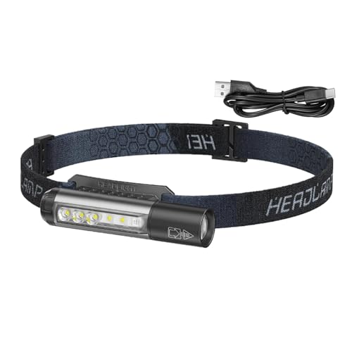 Lampada frontale super luminosa - Lampada frontale con sensore di movimento impermeabile, Lampada frontale luminosa ad alto lume | Lampada frontale a fascio largo LED con sensore di movimento per adul