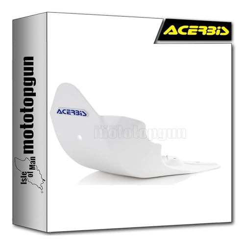 Sabot moteur blanc Acerbis protège efficacement le cadre Yamaha WRF 450