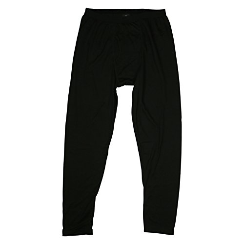 Omni-Wool Mens Dual-Layer Thermal Bottoms X-Large Black
