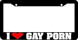 Castum I Love Gay Porn License Plate Frame DIY License Plate Frame for Women and Man