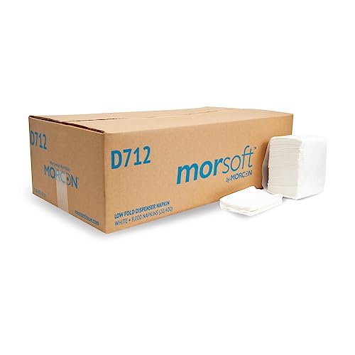 Morcon Paper MOR D712 Mor-Soft Low Fold Paper Napkins, 3 1/2