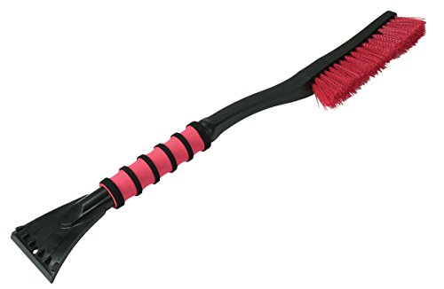 Snow Joe Sjblzd-Led 4-In-1 Telescoping Snow Broom + Ice Scraper, 18-Inch Foam Head, Headlights, Blue & Mallory 532 Cool-Force 26” Snowbrush With Ice Scraper, 1 Pack #TOP5