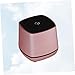 TEHAUX Portable Rose Gold USB Powered Desktop Bass Sound Speaker Compact Mini Wired Computer Speaker with Volume Control Small Stereo Music Player for Laptop Office Home Use