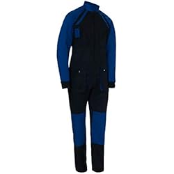Ropa De Trabajo De Jardinero Funda de Trabajo Bicolor Manga Larga. con Cremallera. Soldador/Jardinero/Mecánico. Color Negro Azul Talla 44-46 Ref: 1128
