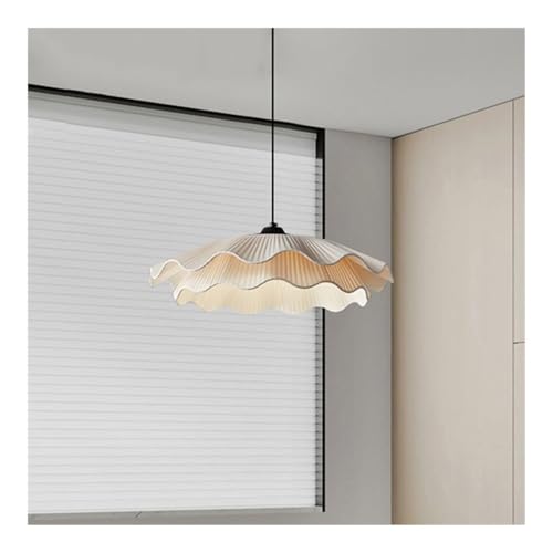 Plafonnier plissé blanc créatif anti-éblouissement pour chambre