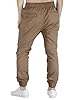 ITALYMORN Mens Khaki Joggers with Pockets Slim Fit... #1