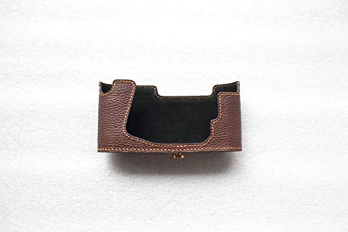 Nikon F2 sac à main en cuir véritable marron d'exception