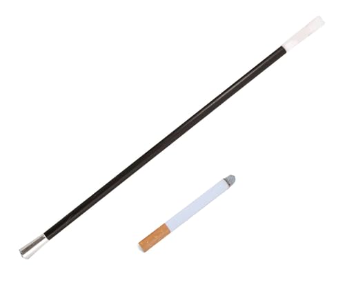 Kit porta-garrafas para mulher com cigarro falso I Charleston Cabaret Cruella I Fume preto 30 cm plástico I disfarce acessório anos 20 I carnaval Halloween
