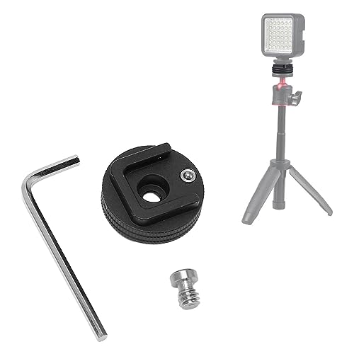 Akozon Adapter do Mocowania Zimnej Stopki z Kluczem, Aparat 1/4 Cala z Mocowaniem Zimnej Stopki - Elektronika/Aparat i Fotografia/Akcesoria/Akcesoria do Lamp Błyskowych/Uchwyty do Butów