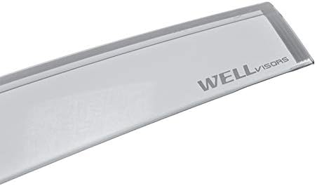 Wellvisors Side Window Visor Wind Deflectors Rain Guards Compatible with 2018-2025 Nissan Leaf