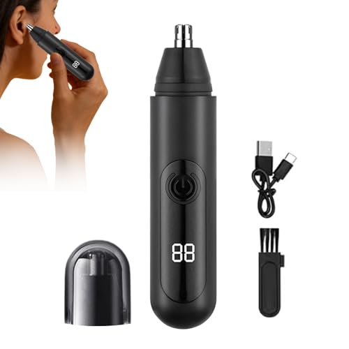 Tondeuse à Poils de Nez | Kit rechargeable étanche,Tondeuse poils oreilles nez pour homme - Pour Hommes et Femmes, Soins à Domicile, Voyage, Week-end