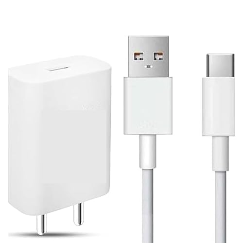 Image of Original 80W Fast Charger Adapter with USB-C Cable Compatible for Neo 9 Pro, 12 5G, Neo 7 Pro, Z7, Z7S, Z6 Lite, 11, Z6 44W, T2 (Adapter & Cable)