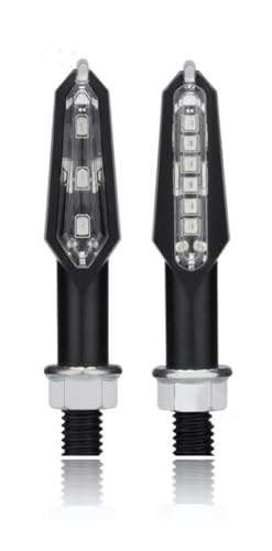 Clignotant de moto double face 9 LED haute visibilité ambre rouge momt
