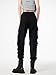 CLOAKA Cargo Pants Women Gothic Y2K High Waist Adjustable with Pockets Drawstring Street Techwear Jogger Sweatpants Black Pink