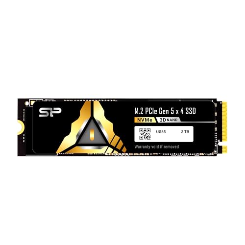 Silicon Power US85 2TB NVMe Gen5x4 M.2 2280 őǍ:10,300MB/b \bhXe[ghCu 5Nۏ SP02KGBP54US8505