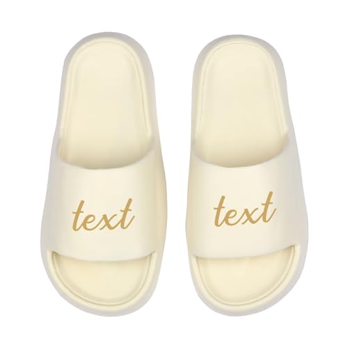 Bnesi Personalized Foam Slipper Custom Home Shoes Customized Party Slides Personalized Sandals for Wedding Beach Spa