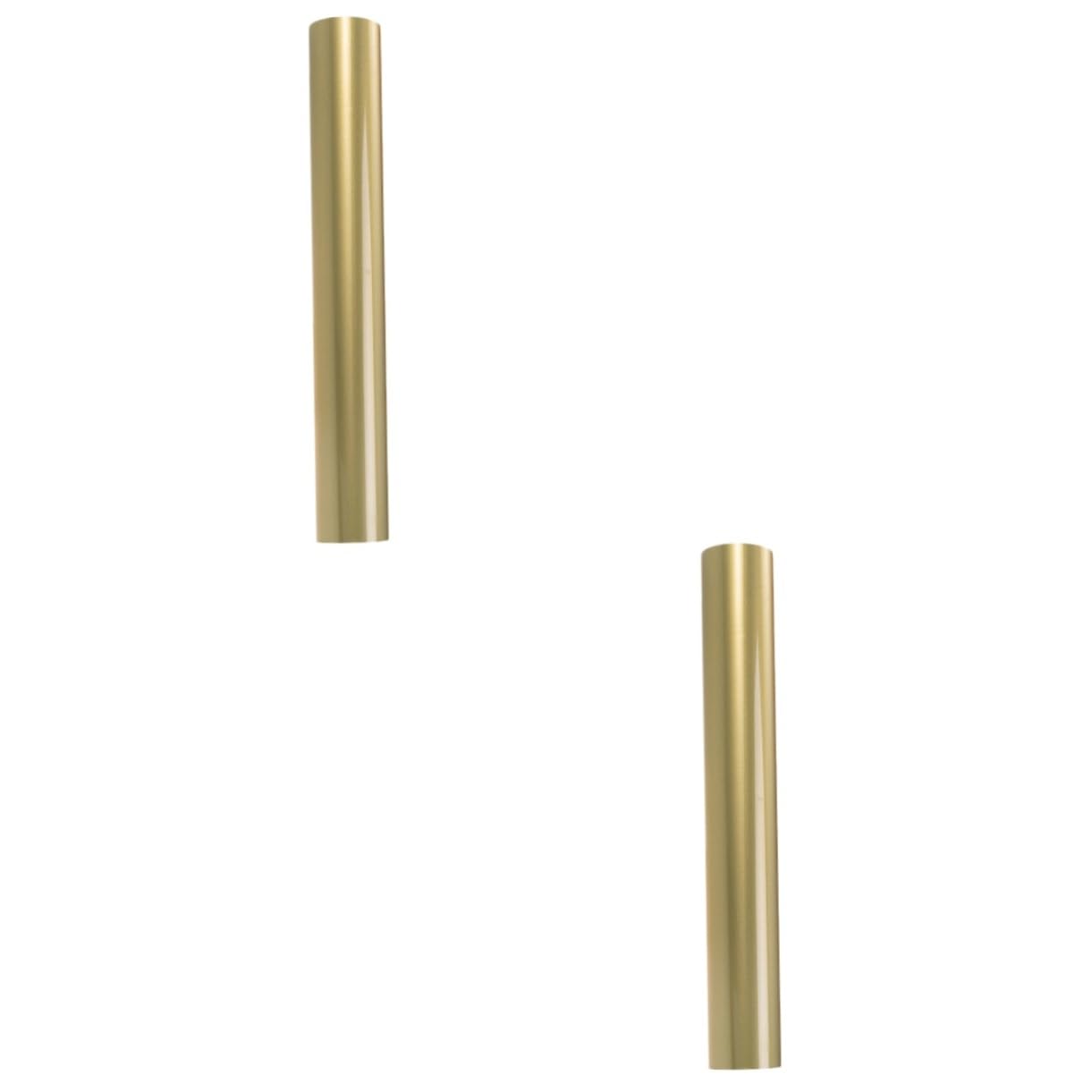 SHINEOFI Lot De 2 Rouleaux De Vinyle PU Brillant pour Transfert Thermique pour T-Shirts Vêtements De Sport Extensible Robuste Facile À Découper Couleur Or