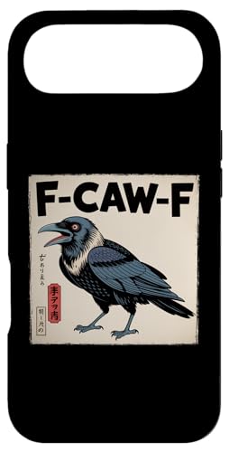 F-Caw-F Crow FCAWF Crow Funny Humor Japanese Art �X�}�z�P�[�X iPhone Air �p