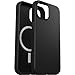 OtterBox iPhone 16e, 15, 14, & 13 Symmetry Series Case - Black, Snaps to MagSafe, Ultra-Sleek, Raised Edges Protect Camera & Screen