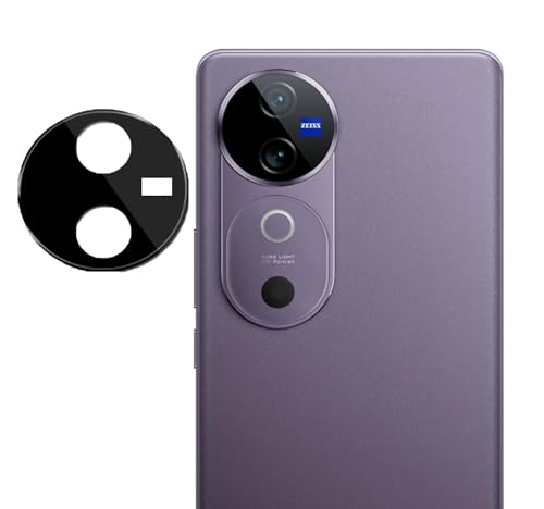 Image of ZARALA Glass Camera Lens Protector For Vivo V40 5G /V40 Pro 5G [9H Hardness] [6D Lens Protector ] [Easy Installation] Black