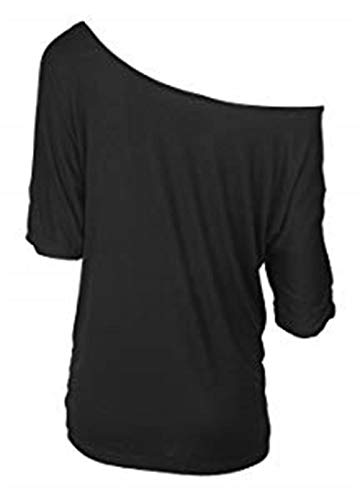 MAGICMK Women Casual Plus Size Sexy Lips Print Off Shoulder T-Shirt Tops