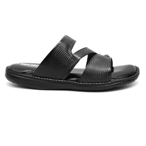 Image of Solepatch Men's Synthetic Leather Lightweight Comfortable Indoor Outdoor Daily Use Casual Slipper
