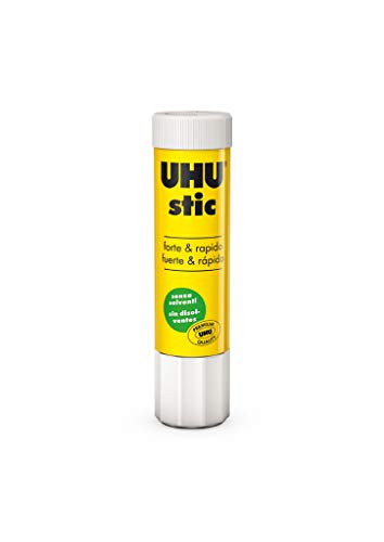 UHU Stic | Barra de Pegamento Sostenible | Pegado Fuerte, Rápido y Duradero | Pack 4 * 40g